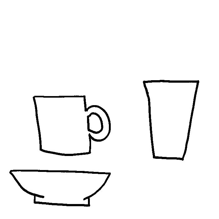 Cup and bowl