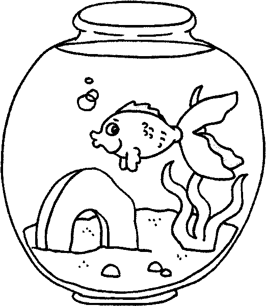 Five Easy Fish Aquarium Colouring Pages Five Easy Fish Aquarium Colouring Pages