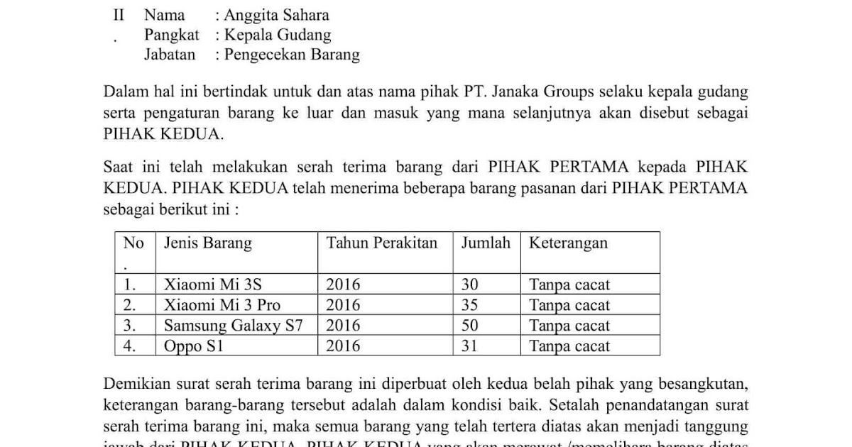 Contoh Surat Izin Loading Barang Contoh Surat