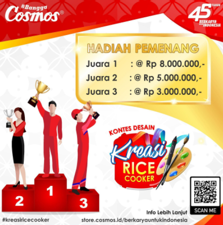 hadiah kreasi rice cooker cosmos