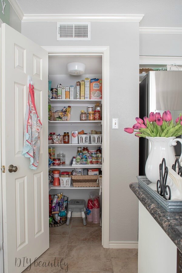 How we Turned a Coat Closet into a Functional, Organized Pantry