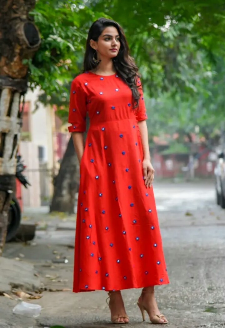 anarkali kurti party wear