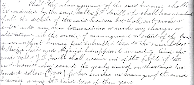 Partnership Agreement between Reid (Farm Owner) & Traill (Farm Manager)