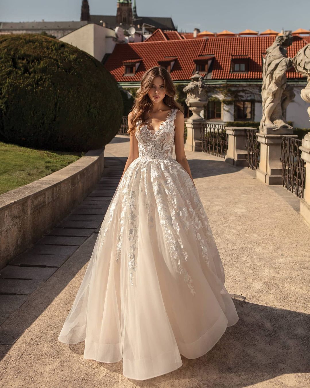 Iconic elegant celebrity wedding dresses of 2021 | Melody Jacob