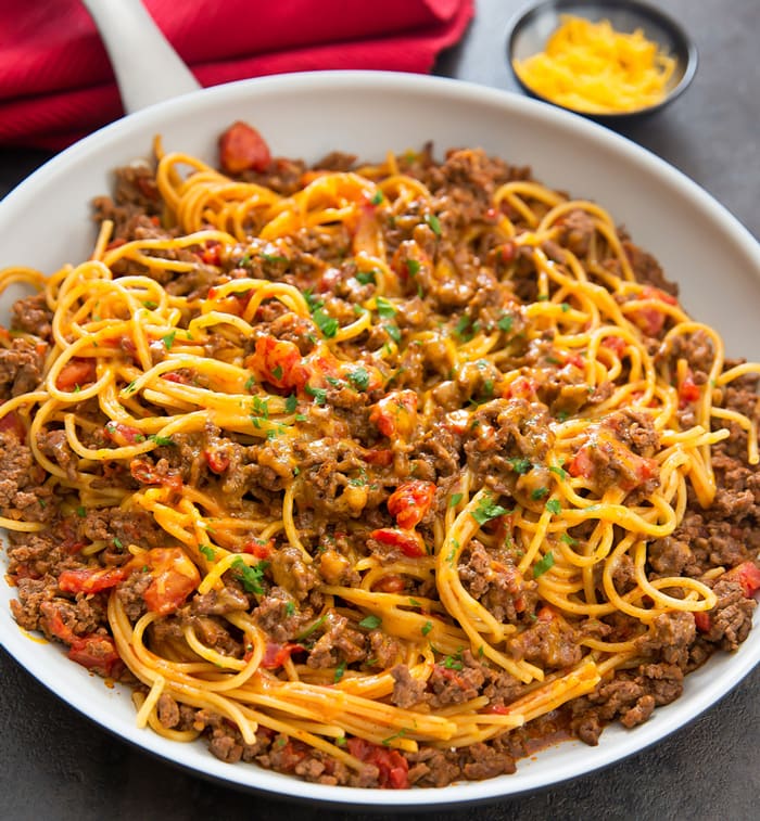 Simple Meals For Singles Delicious and Easy Taco Spaghetti