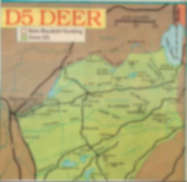 2018 Zone D5 Deer Hunting Maps Hunting Clubs, California Hunting Report