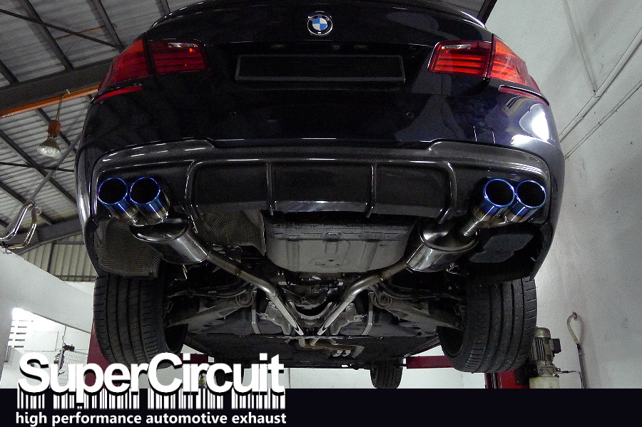 SUPERCIRCUIT Exhaust Pro Shop BMW F10 520i Quad Exhaust Convertion