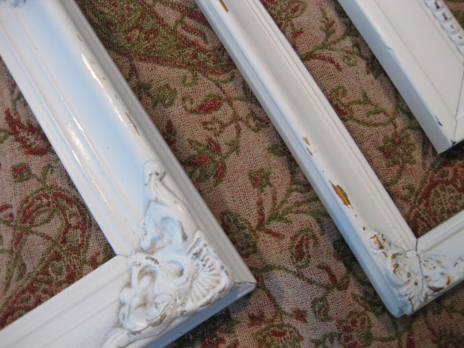 Of Sage and Sepia Spray Paint Distressed Frames