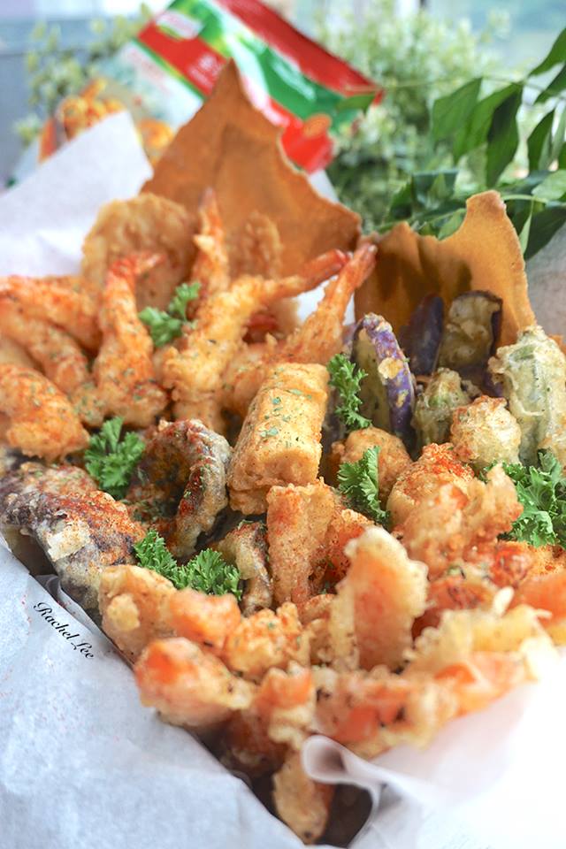 Salted Egg Flavoured Tempura Platter 咸蛋风味天妇罗 Dangarinah Sayang Sarawak