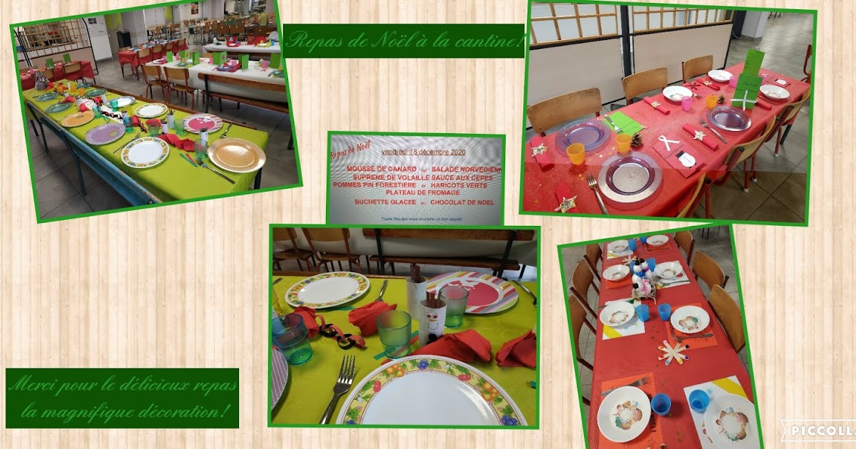 École Sainte Famille: Repas de Noël!