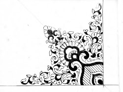 corner hand emroidery embroidery drawing paper draw saree designs pencil khaka tracing beginners sketch drawings