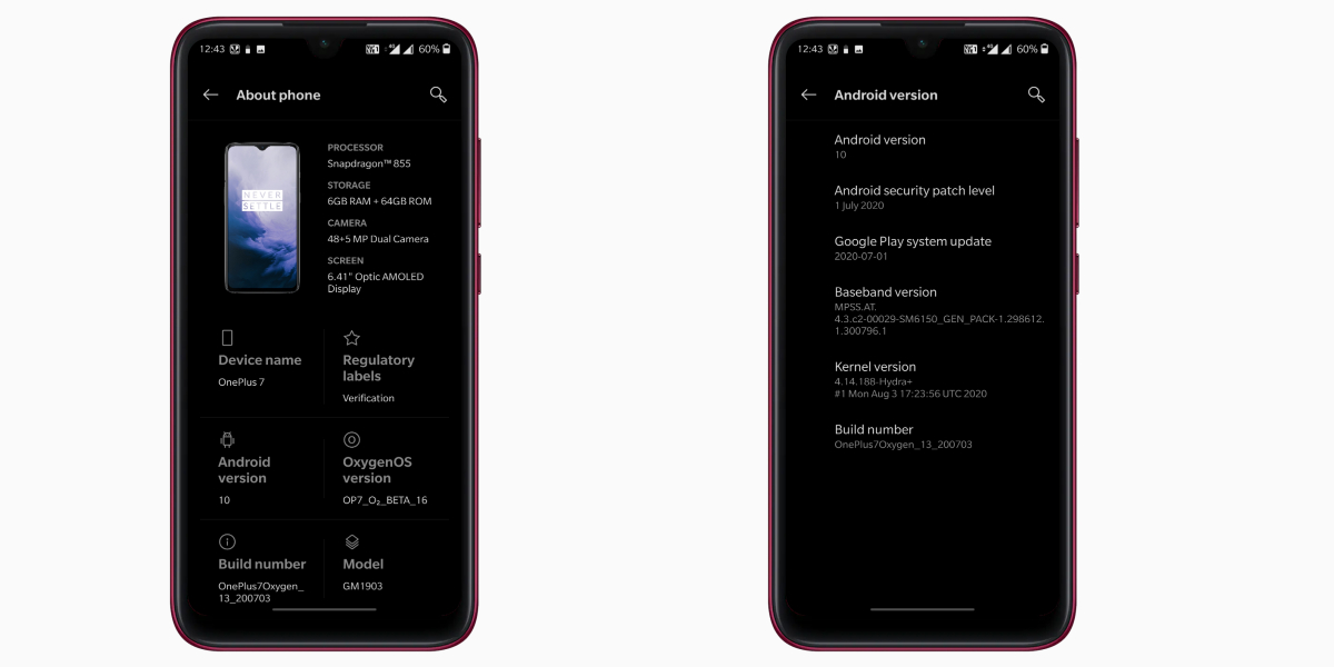 note 7 pro android 10