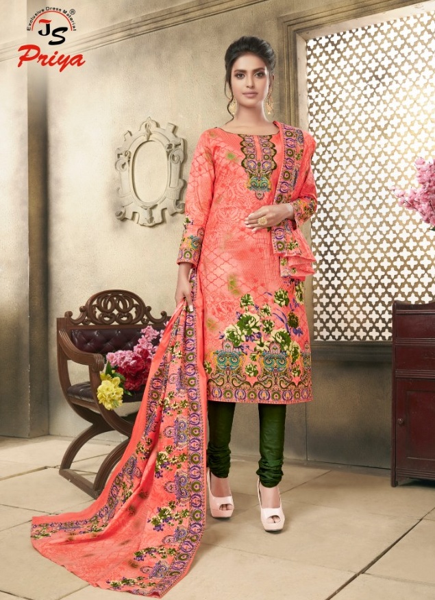 JS Priya Noor Fatima Cotton dress material wholesale