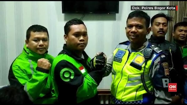 Setelah Videonya Viral, Polantas Tendang Ojol di Bogor Minta Maaf dan Sepakat Berdamai