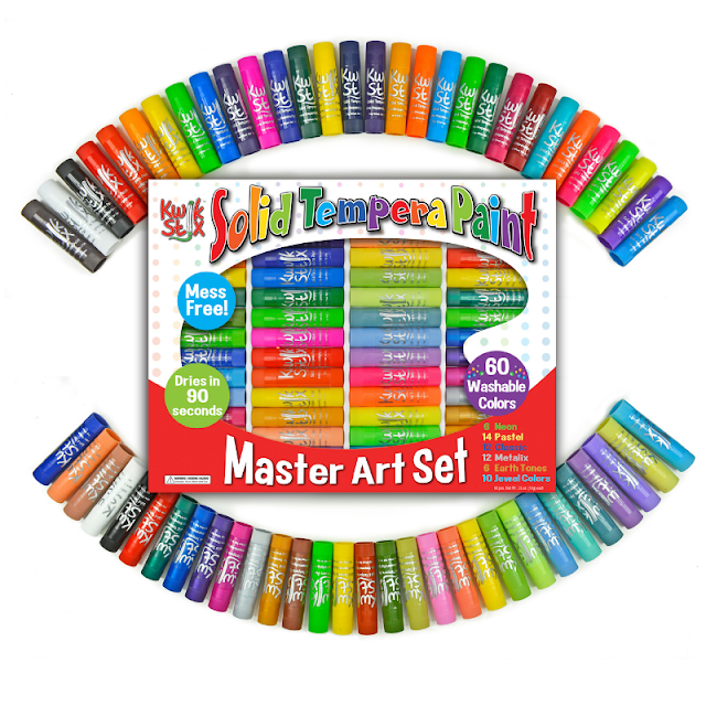 the pencil grip, kwik stix, kids paint crafts, rainbow color paint