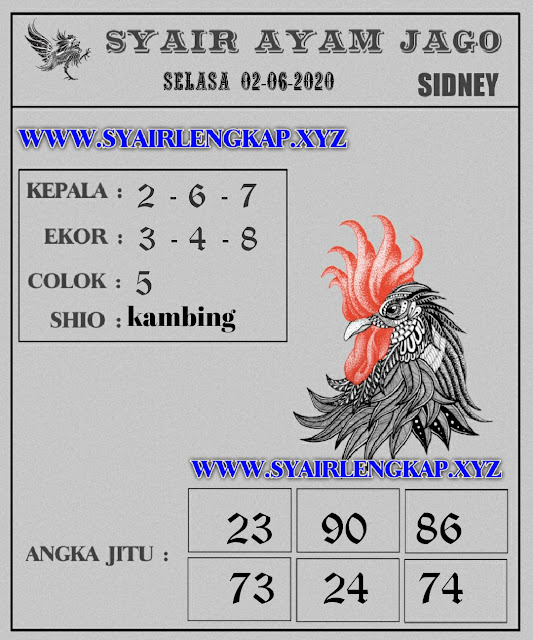 SYAIR TOGEL SYDNEY SELASA 02 JUNI 2020