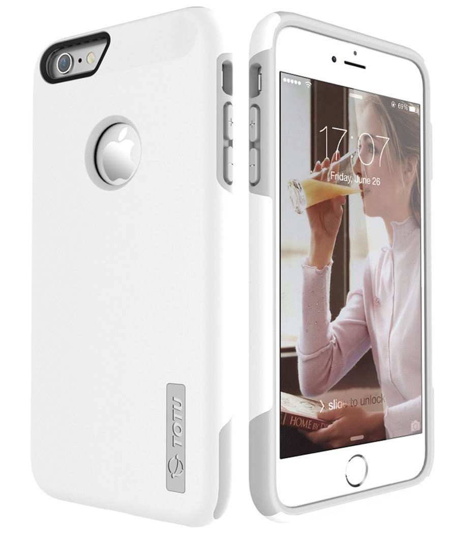 iPhone 6S Plus Case, TOTU Scratch Resistant Thin Armor Dual Layer
