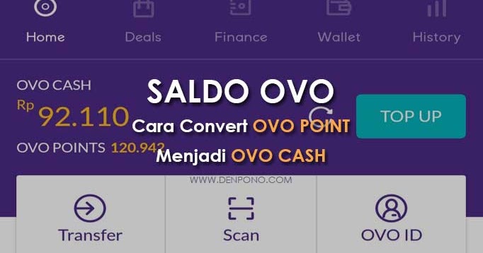 Cara Mengubah Saldo Ovo Point Menjadi Ovo Cash 100 Berhasil Denpono Blog