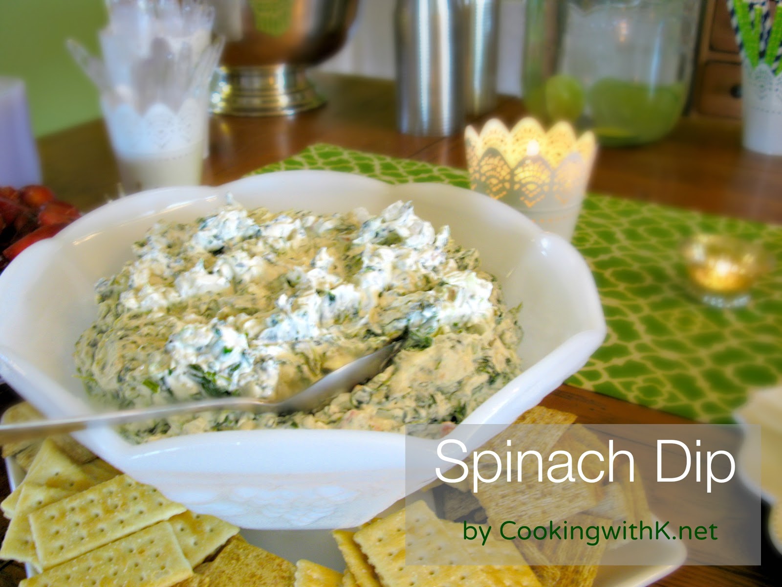 Classic Spinach Dip {The Perfect Dip for a Baby Shower!}