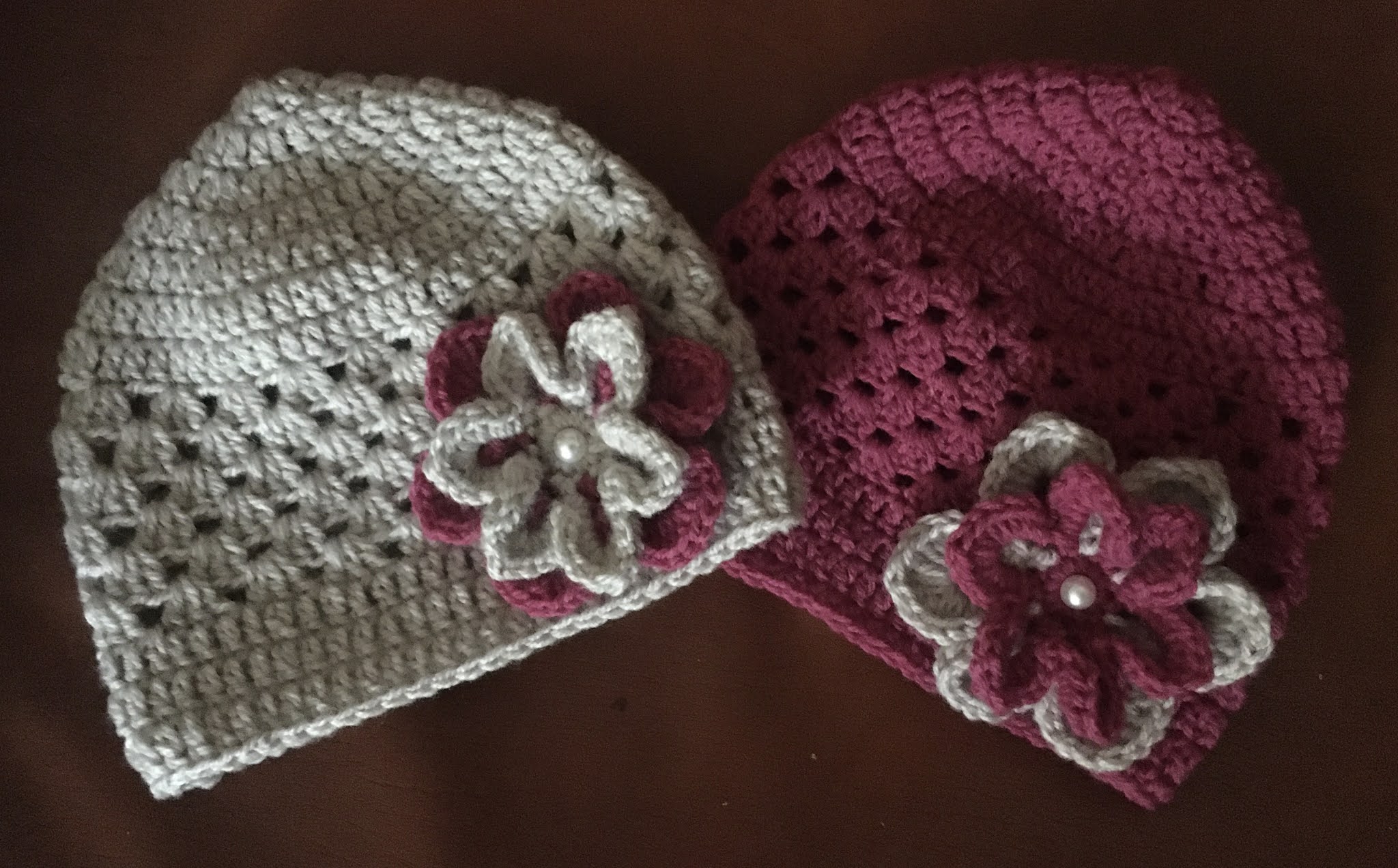 Crochet Beanie and Flower