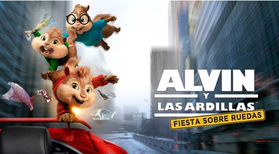 Alvin y las ardillas: aventura sobre ruedas