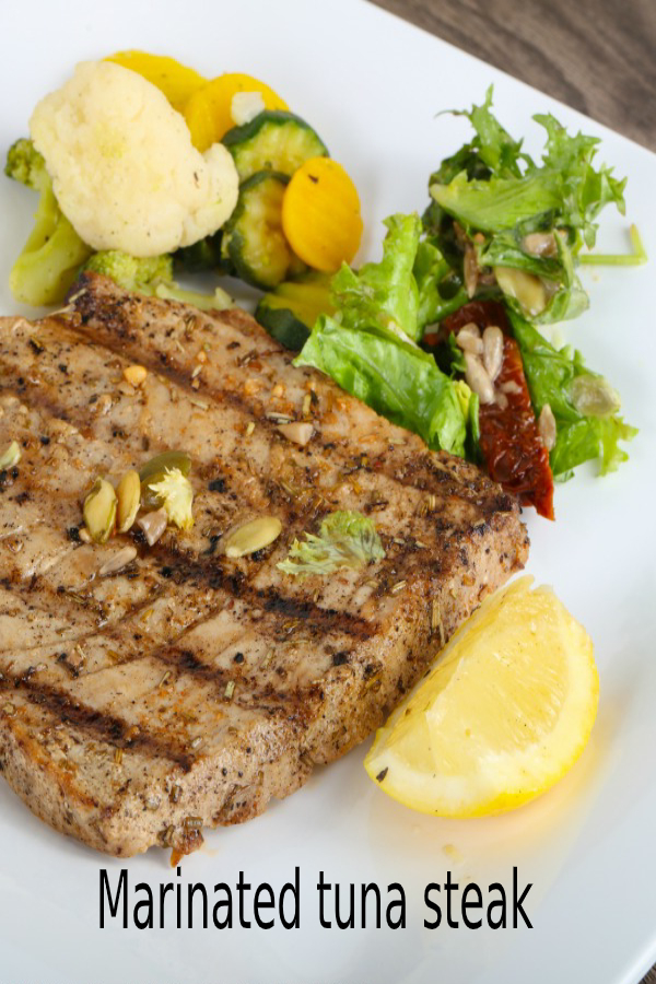 Marinated tuna steak happy cook