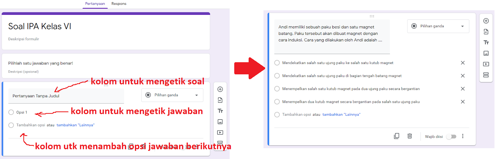 Cara Membuat Soal Online Pilihan Ganda Isian Dan Uraian Google Form Masyonow Web Id