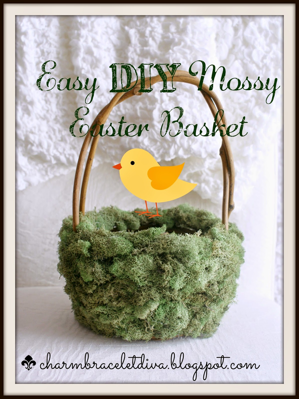 Our Hopeful Home Easy DIY Mossy Easter Basket