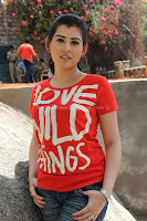 Archana, veda, in, red, t-shirt