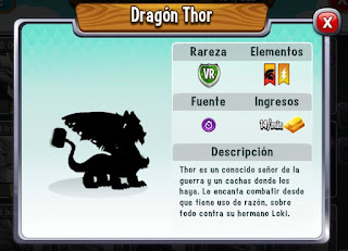Dragón Thor en el libro de dragones visualizado Dragón Thor en el libro de dragones visualizado