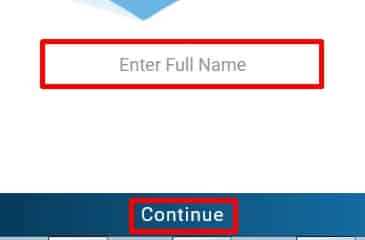 Paybox registration Enter name