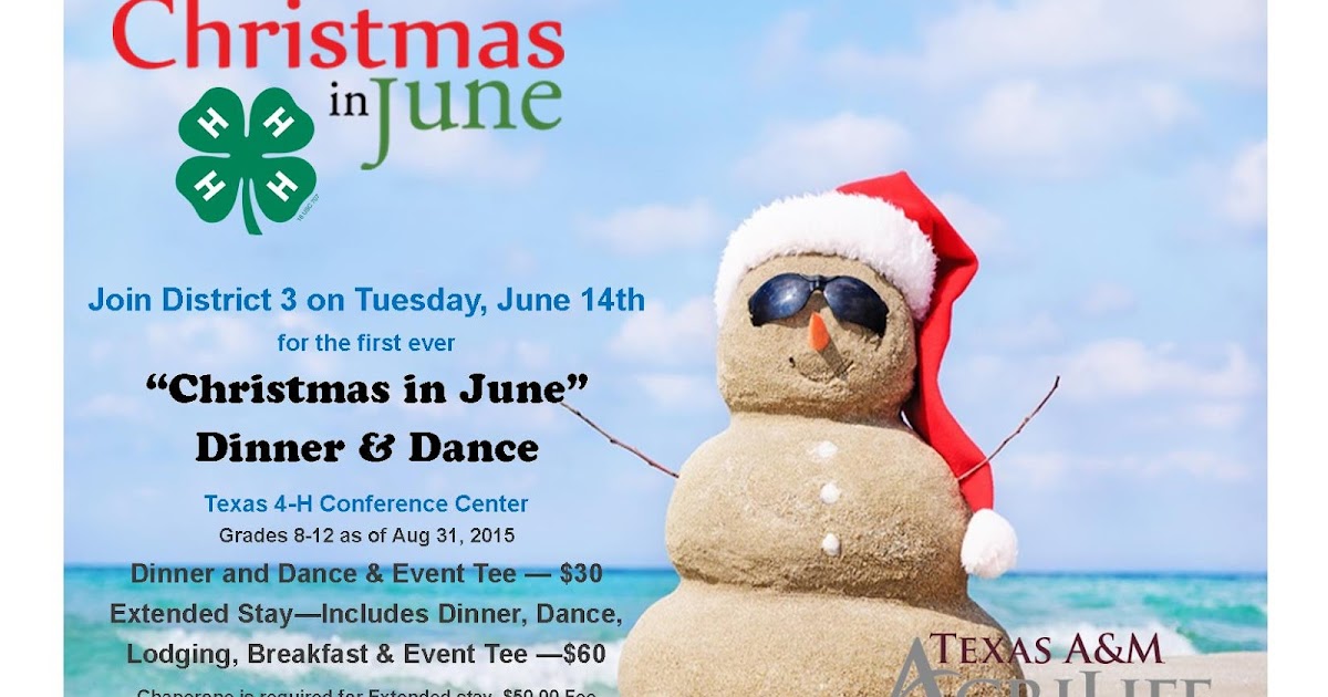 Caldwell County 4H Blog Christmas in June