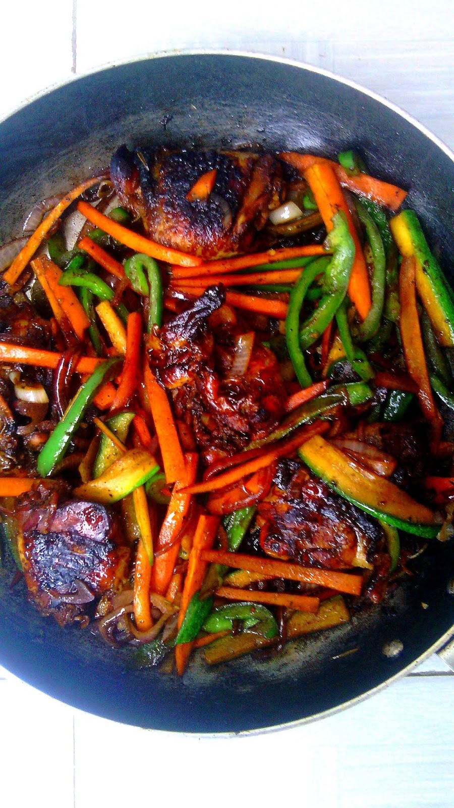 TERIYAKI CHICKEN THIGH VEGGIE STIR FRY