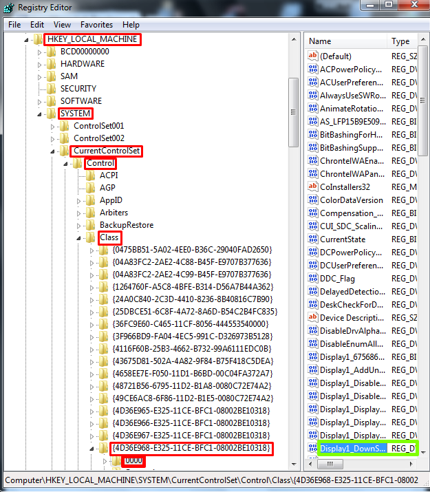 Machine system currentcontrolset control session. {4d36e968-e325-11ce-bfc1-08002be10318} характеристики. HKEY_local_Machine\System\CURRENTCONTROLSET\Control\class\{36fc9e60-c465-11cf-8056-444553540000}.