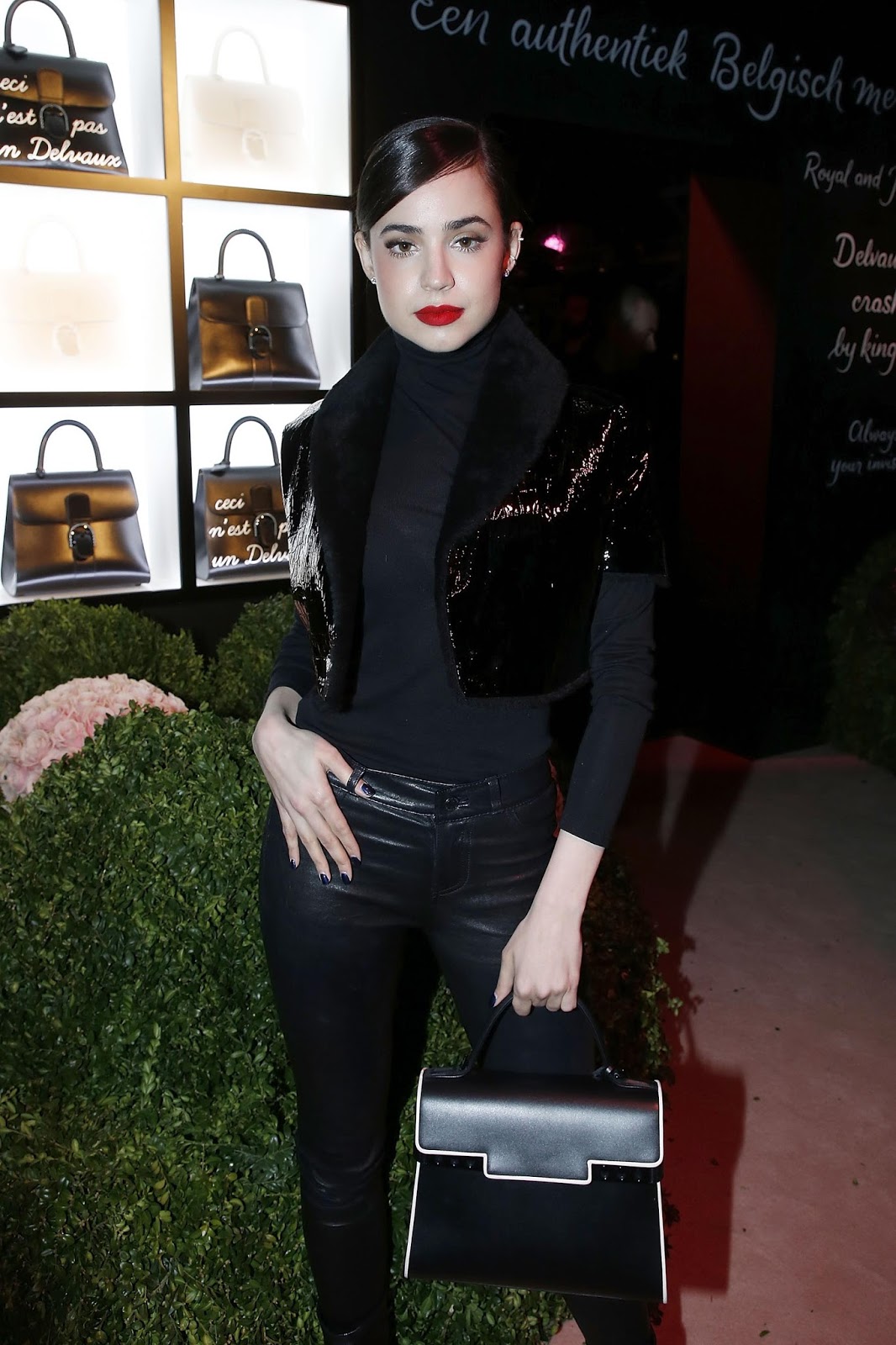 Sofia Carson Web: Paris Fashion Week "Delvaux"