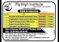 Fly High Institute Jobs ,Interview on 24th, 26th and 27th October in Nagpur