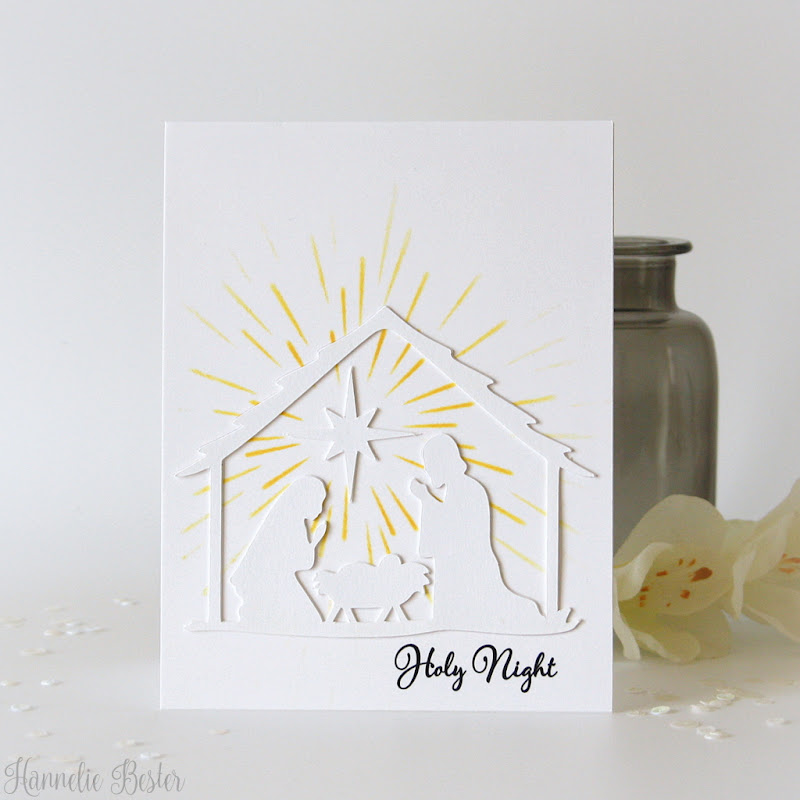 Nativity scene Christmas card : Apex cuttables