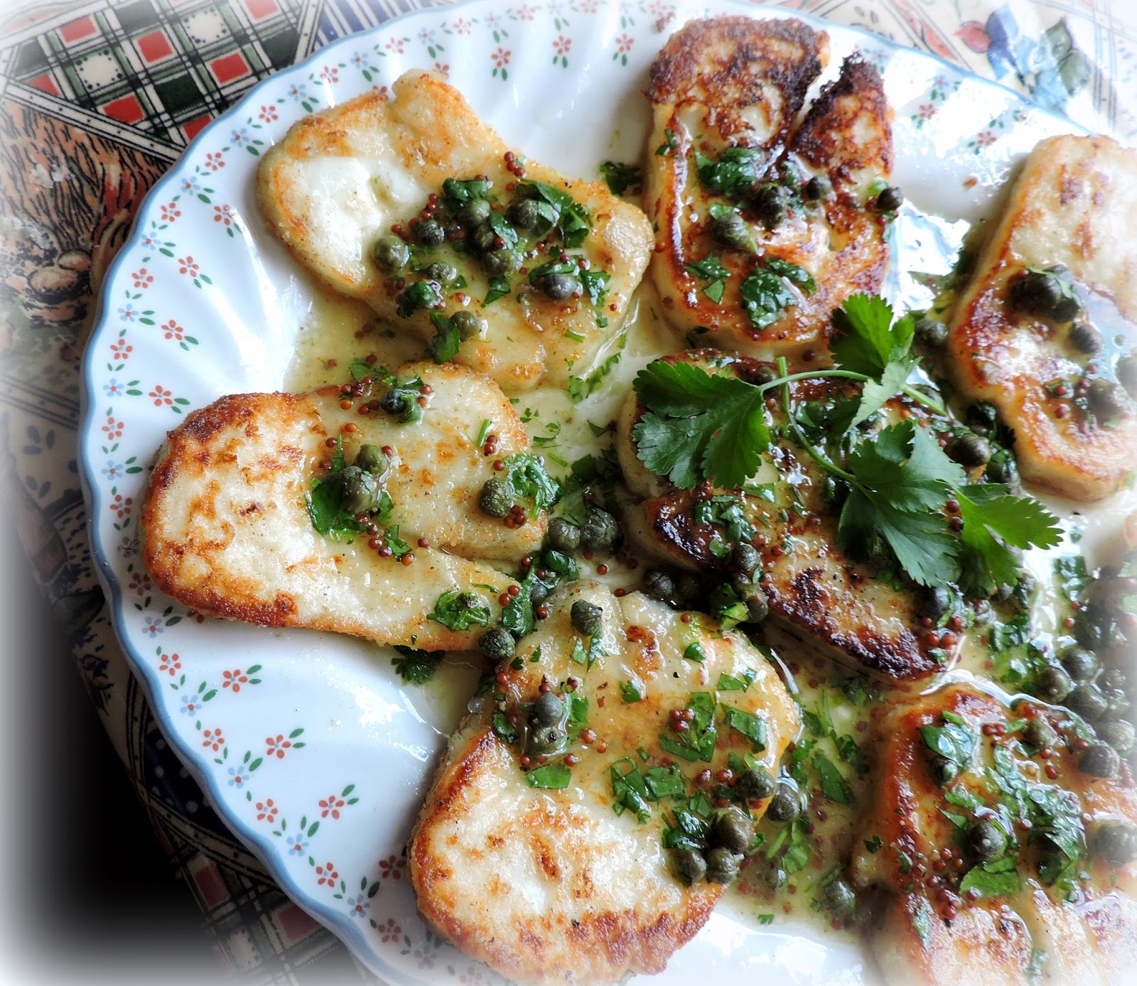 The English Kitchen Lime & Caper Dressed Halloumi Cheese