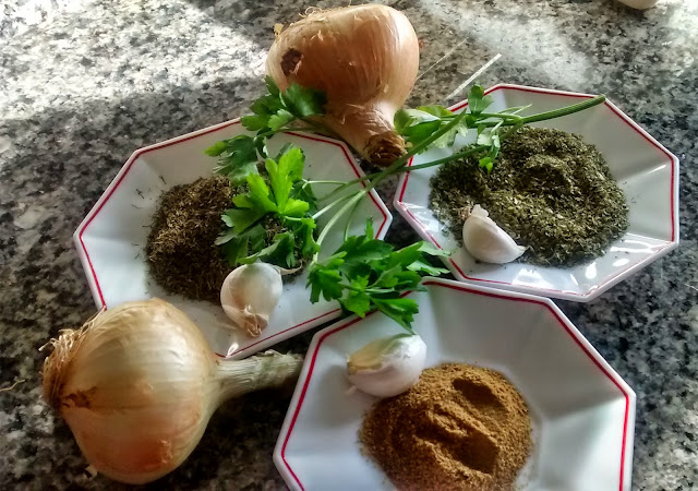 Ingredientes del falafel