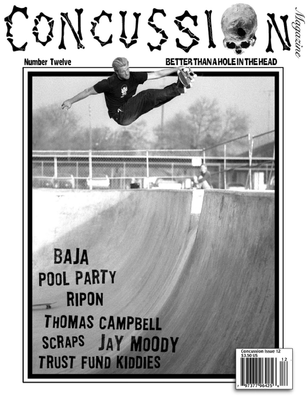 Skateboard Magazine Archive Concussion Issue 12 2001