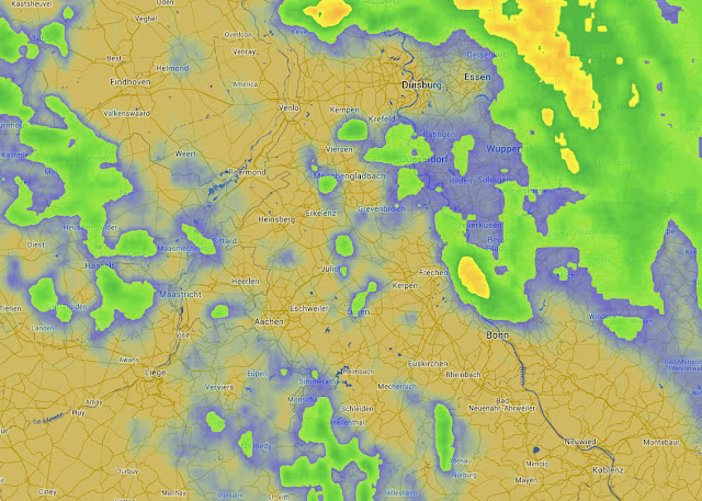 Landkartenblog: Wetterradar Deluxe - Niederschlagsaradar zeigt hoch ...
