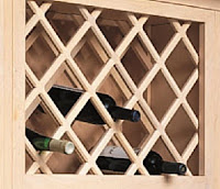Lattice wine rack