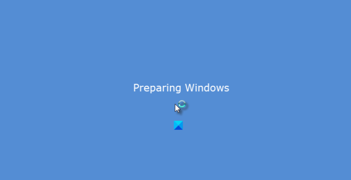Windows-10-준비 중-Windows에서 멈춤