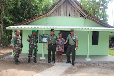 PASI KOMSOS KOREM 074/WRT DIDAMPINGI KASDIM 0725/SRAGEN CEK LOKASI TMMD