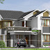 Sloping roof double storied home 2800 sq-ft