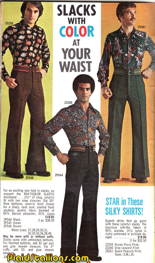 In The 1970S Real Men Wore Flared Trousers And Flowery T-Shirts. How Cool  Do These Guys Look? ~ Vintage Everyday