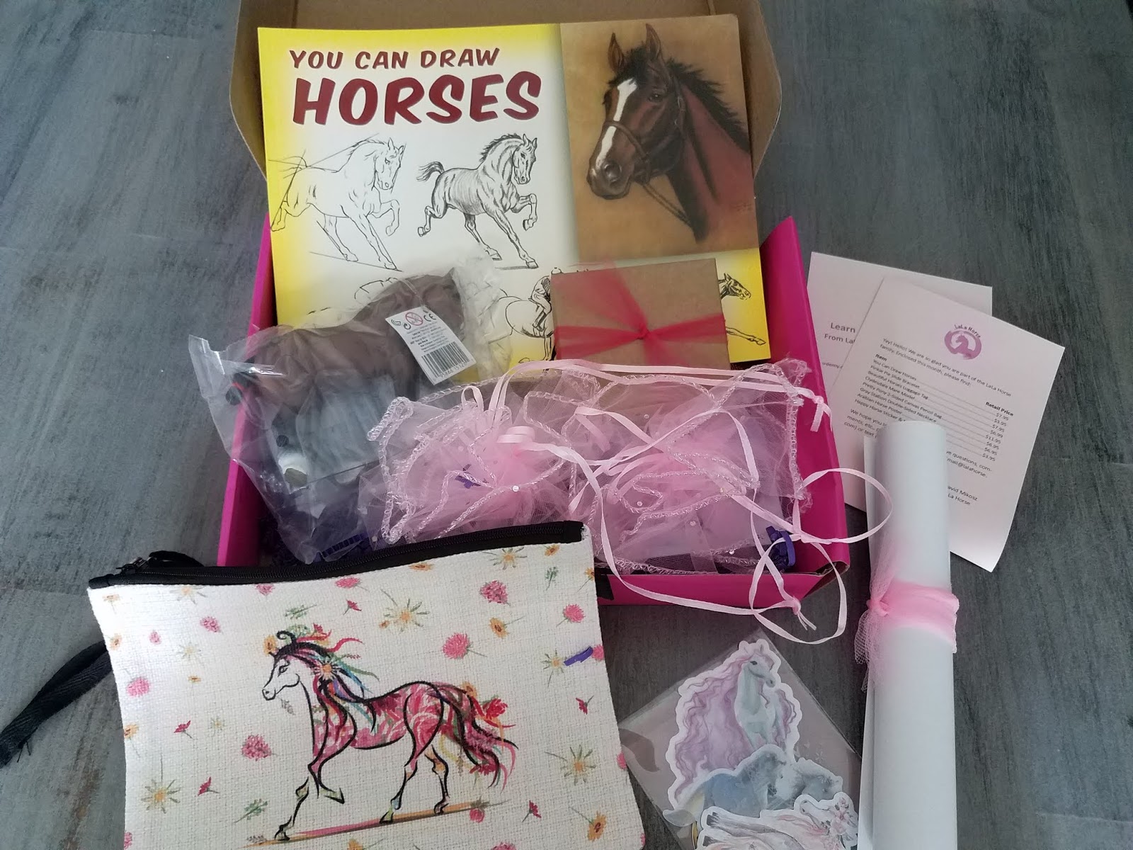 The ABCD Diaries LaLa Horse Subscription Box for HorseLoving Girls