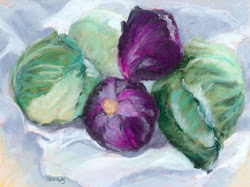 Solid Little Cabbages, 6x8