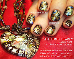 nails nail shattered jordan fall moses robin hearts air michael bling foil pigments designs