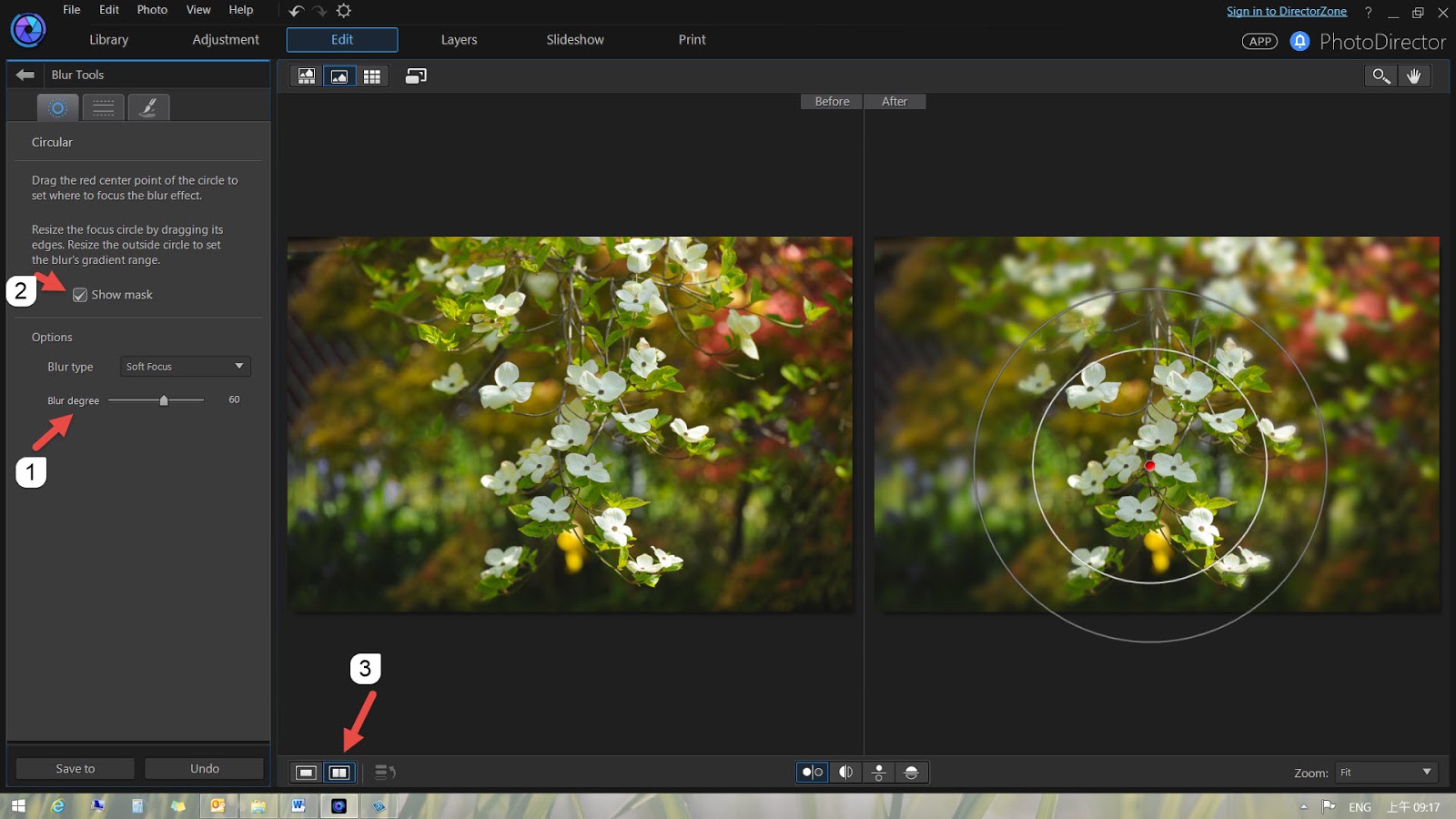 Create & Play Creative Effects Using the Blur Tool in PhotoDirector